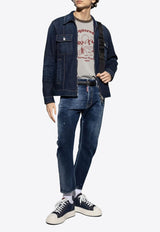 Dsquared2 1964 Camping Printed T-shirt Gray S74GD1390D20035_850