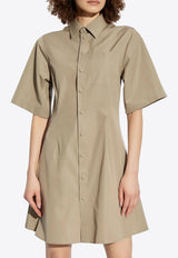 AMI PARIS Mini Shirt Dress Beige FDR162CO0076_0952