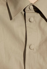 AMI PARIS Mini Shirt Dress Beige FDR162CO0076_0952