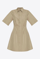 AMI PARIS Mini Shirt Dress Beige FDR162CO0076_0952