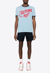 Dsquared2 Getting Hot Print T-shirt Light Blue S74GD1388D20035_472