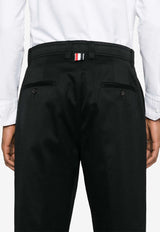 Thom Browne Mid-Rise Chino Pants Black MTU335WF0576_001