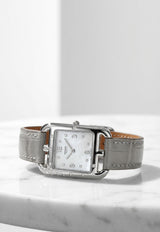 Small Cape Cod Watch 31mm in Gris Perle Matte Alligator Single Tour Strap