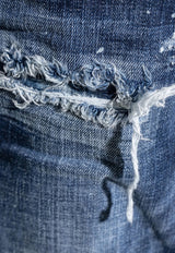 Dsquared2 642 Distressed Straight-Leg Jeans Blue S74LB1557S30664_470