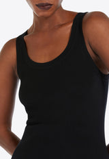 Max Mara Eliadi Ribbed Wool Tank Top Navy 2511361021600ELIADI_007