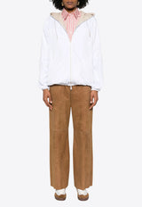 P.A.R.O.S.H Mitra Reversible Leather Zip-Up Jacket Sand D431707MITRA_038