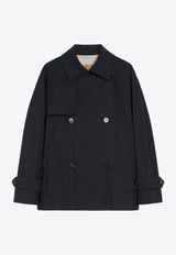 Max Mara Zeno Double-Breasted Short Coat Navy 2519021044600ZENO_6