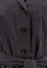 Aspesi Belted Midi Shirt Dress Gray G2940G329_85228_Brown_32772322