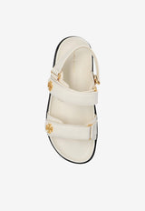 Tory Burch Kira Leather Sport Sandals Cream 144328 0-104