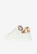 Dolce & Gabbana Portofino Calfskin Sneakers White CK1602 AN298-8B996
