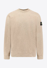 Stone Island Logo Patch Crewneck Sweater Beige K2S156100053S0238V009A_Beige_29846208
