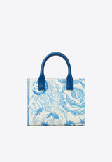 Versace Mini La Medusa Underwater Barocco Tote Bag Blue 1020448 1A15308 5K65P