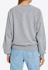 Versace Safety Pin Crewneck Sweatshirt Gray 1020460 1A14817 1E230