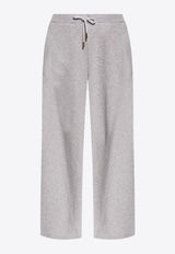 Versace Debossed Logo Twisted Track Pants Gray 1020464 1A14817 1E230