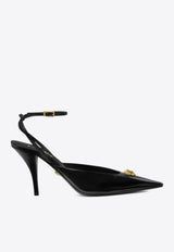 Versace La Medusa 85 Calf Leather Slingback Pumps Black 1020479 1A14835 1B00V