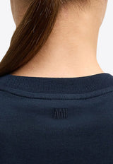 AMI PARIS Ami De Coeur T-shirt Navy BFUTS035724_430