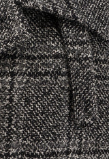 Balenciaga One Layer Raglan Checked Wool Coat Gray 838934TSU201269_NERO GRIGIO_34275614