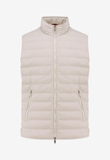 Brunello Cucinelli Zip-Up Padded Vest Gray MM4911797CUE79_Grey_34275673