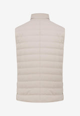 Brunello Cucinelli Zip-Up Padded Vest Gray MM4911797CUE79_Grey_34275673