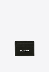 Balenciaga Logo Print Leather Cardholder Black 5943091IZI31090_Black_34275662