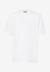 Fendi FF Postcard Logo Patch T-shirt White FY1319AV0HF0QA0_White_34276960