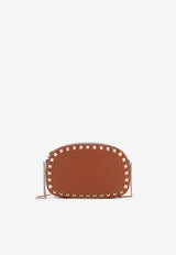 Valentino Rockstud Leather Shoulder Bag Brown 7W2P0AR4VSHHG5_Brown_31123350