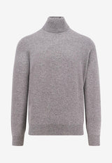 Brunello Cucinelli Cashmere High-Neck Sweater Gray M2200103CF423_Grey_34275613
