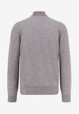 Brunello Cucinelli Cashmere High-Neck Sweater Gray M2200103CF423_Grey_34275613