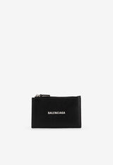 Balenciaga Logo Print Zipped Wallet Black 6405351IZI31090_Black_34275587