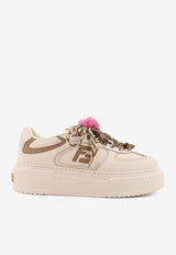 Fendi Match Platform Sneakers with Charm Cream 8E8721AY9NF1TO4_BIA.ICE+BIA.ICE+CAMM_34276920