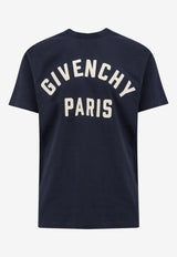 Givenchy Logo Embroidered T-shirt Navy BM71NK3YRS411_Navywhite_34275679