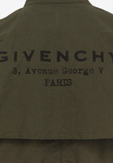 Givenchy Stamped Logo Long Parka Khaki BM01D1164Z305305_KHAKI_34275581