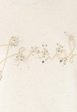 Fendi Embellished Logo T-shirt Light Beige FS7254ASMHF1SAZ_RAFFIA-25_34276907