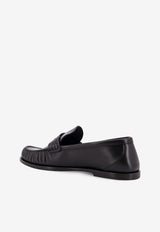 Saint Laurent Laurent Leather Loafers Black 820618AAELH1000_Black_29853314