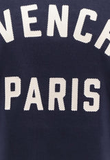 Givenchy Logo Embroidered T-shirt Navy BW70FM3YRS411_Navywhite_34275598