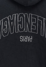 Balenciaga Flipped Logo Zip-Up Hooded Sweatshirt Black 803264TSVU71750_Black_34275594