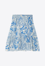 Versace Underwater Barocco Flowy Midi Skirt 1020642 1A15243 5K650