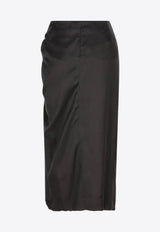 Balenciaga Knotted Midi Skirt Black 831248TSO91_1000_Black_32772858