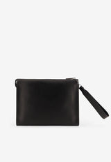 Fendi FF Squared Leather and Canvas Pouch Bag Black 7VA491AJF0F0GXN_Black_29852794