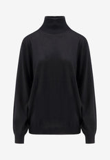 Brunello Cucinelli Ribbed High-Neck Sweater Black M2300103CH101_NERO GRIGIO SCURO_30005273
