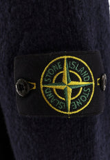 Stone Island Logo Patch Wool-Blend Sweater Blue K2S155100056S00N2V0020_Blue_29845311
