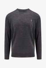 Polo Ralph Lauren Logo Wool Sweater Gray 710946143003_DARK GRANITE HTHR_29843475