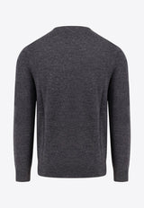 Polo Ralph Lauren Logo Wool Sweater Gray 710946143003_DARK GRANITE HTHR_29843475