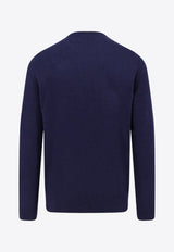 Polo Ralph Lauren Embroidered Logo Wool Sweater Navy 710974148001_HUNTER NAVY_29843204