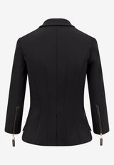 Elisabetta Franchi Double-Breasted Cropped Blazer Black GI17456E2110_Nera_29845393
