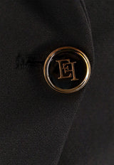 Elisabetta Franchi Double-Breasted Cropped Blazer Black GI17456E2110_Nera_29845393