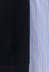 Sacai Layered Mini Dress Navy 2508010250_NAVY L BLUE STRIPE_29839942