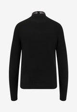 Elisabetta Franchi Wool-Blend High-Neck Sweater Black MK05S56E2110_Nera_29841449