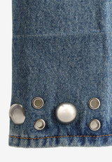 Valentino Embellished Straight-Leg Jeans Denim 7V3DE05PB0W558_Denim_29842299