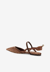 Fendi Colibrì FF Jacquard Velvet Slingback Flats Brown 8J8463AOTPF1TPH_BEI.CHOCO+GIAND+CIOC_29851252